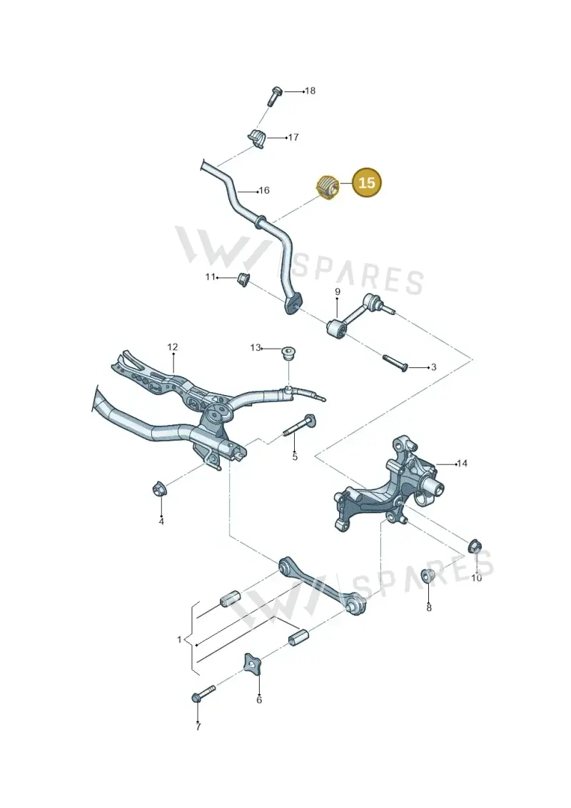 1K0511327BA — Volkswagen Beetle (2016-2019) diagram 692501200, position 15