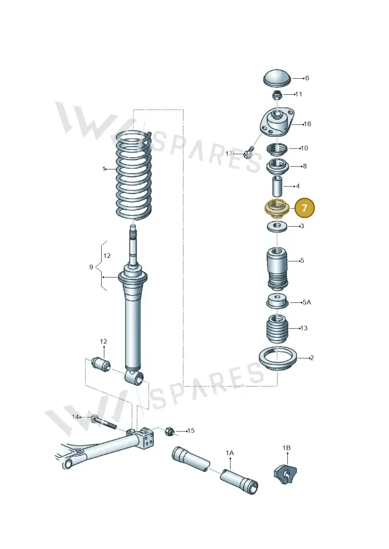 1K0513167 — Volkswagen Saveiro (2011-2013) diagram 543511100, position 7