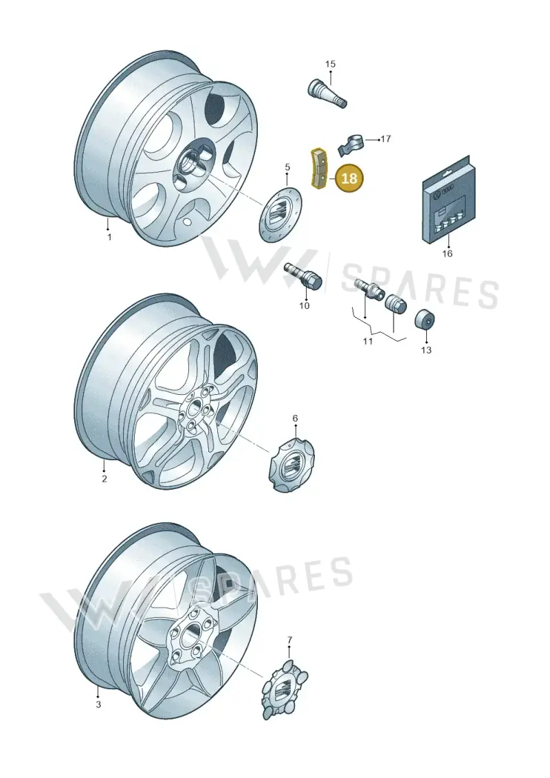1K0601179B — SEAT ALHAMBRA/4MOTION (2002-2005) diagram 407601500, position 18
