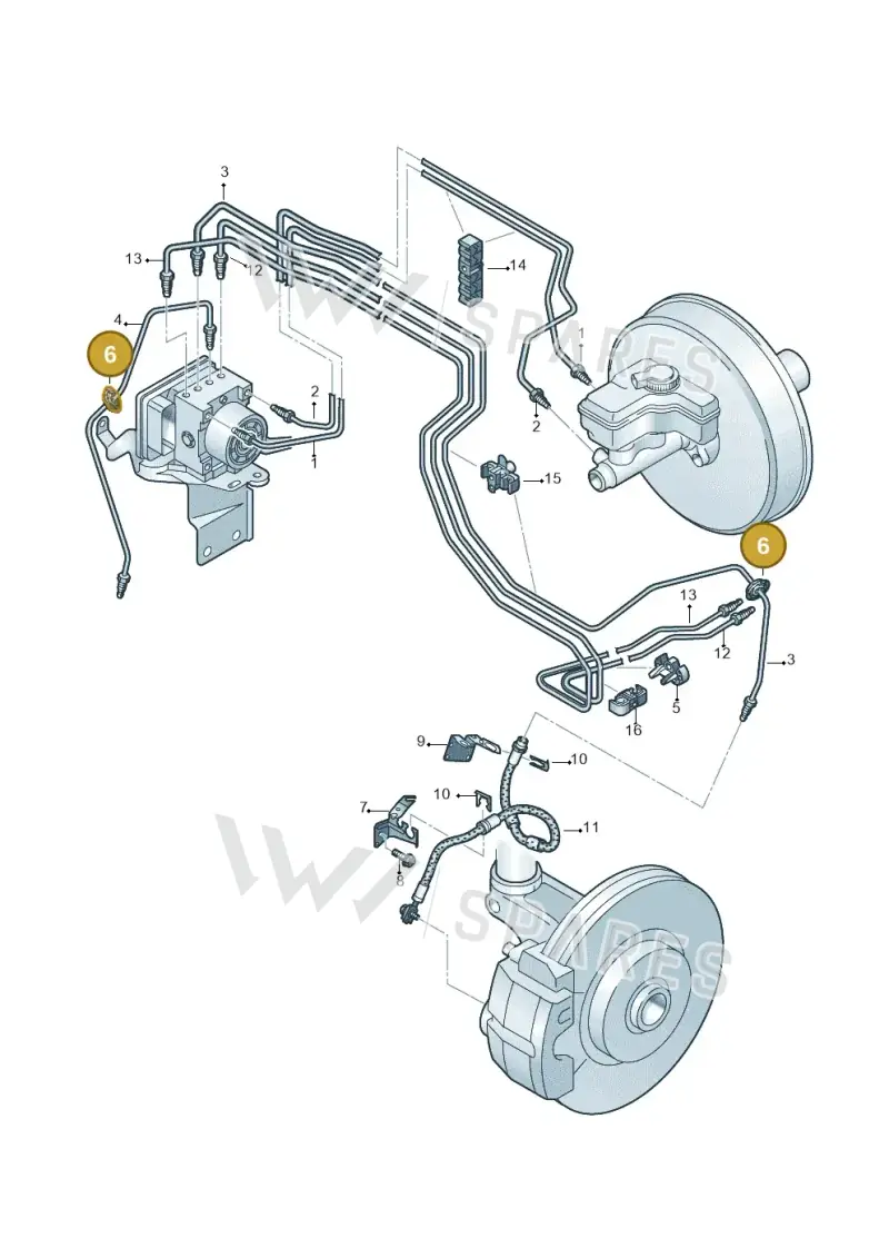 1K0611751 — Volkswagen Passat estate (2023-) diagram 745611200, position 6