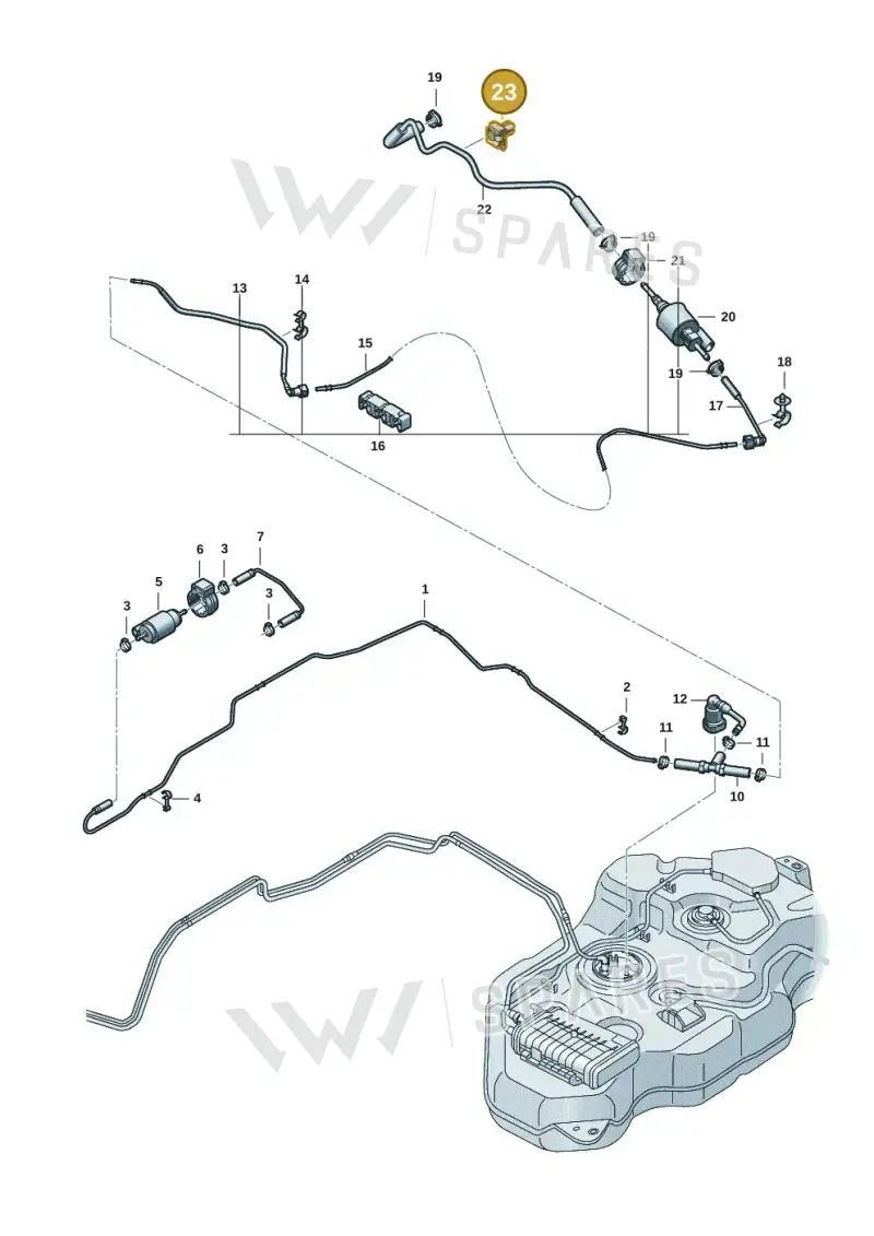 1K0611797 — Volkswagen Multivan (2021-) diagram 7t0201410, position 23