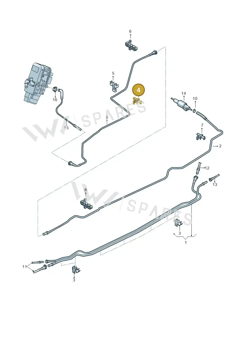 1K0611797 — Volkswagen Amarok twin cab (2022-) diagram 894201250, position 4