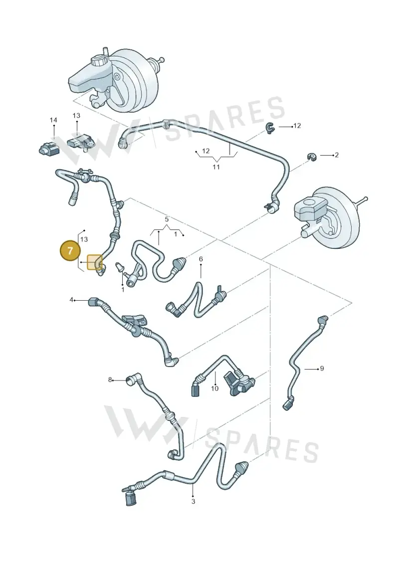 1K0612041HJ — Volkswagen Beetle (2016-2019) diagram 715611700, position 7