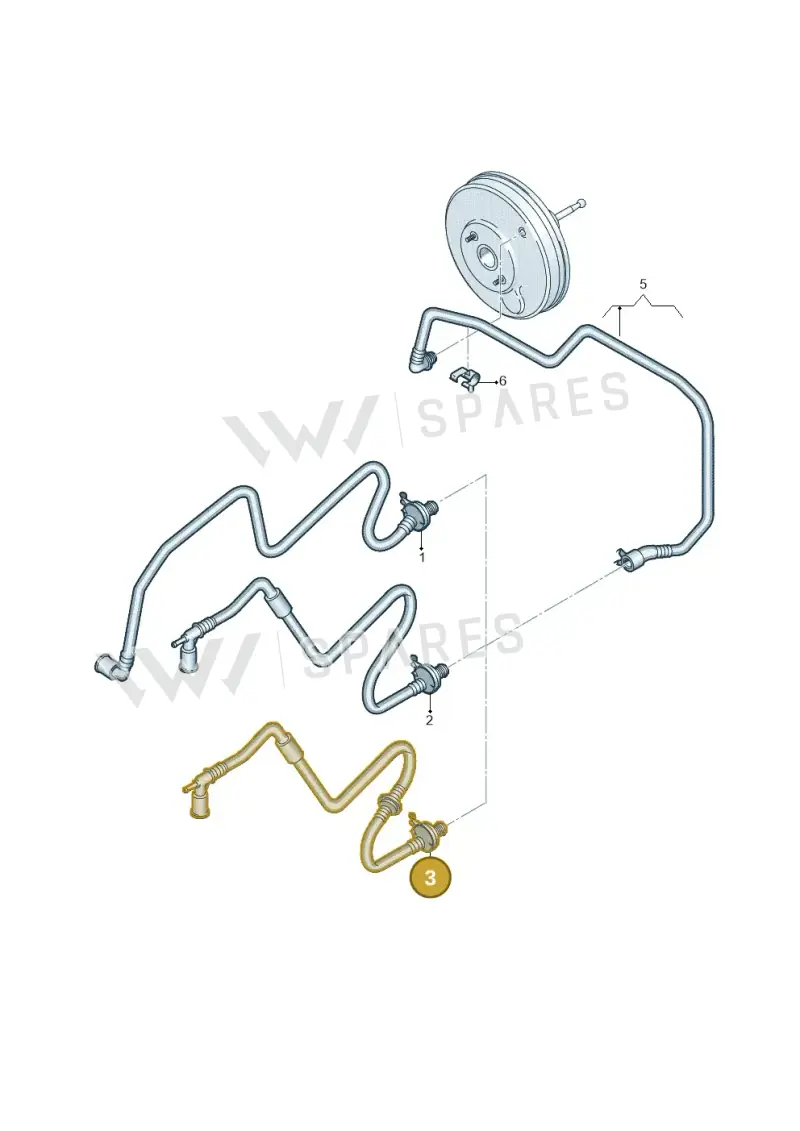1K0612041HQ — Volkswagen Caddy kombi (2015-2020) diagram 866611770, position 3