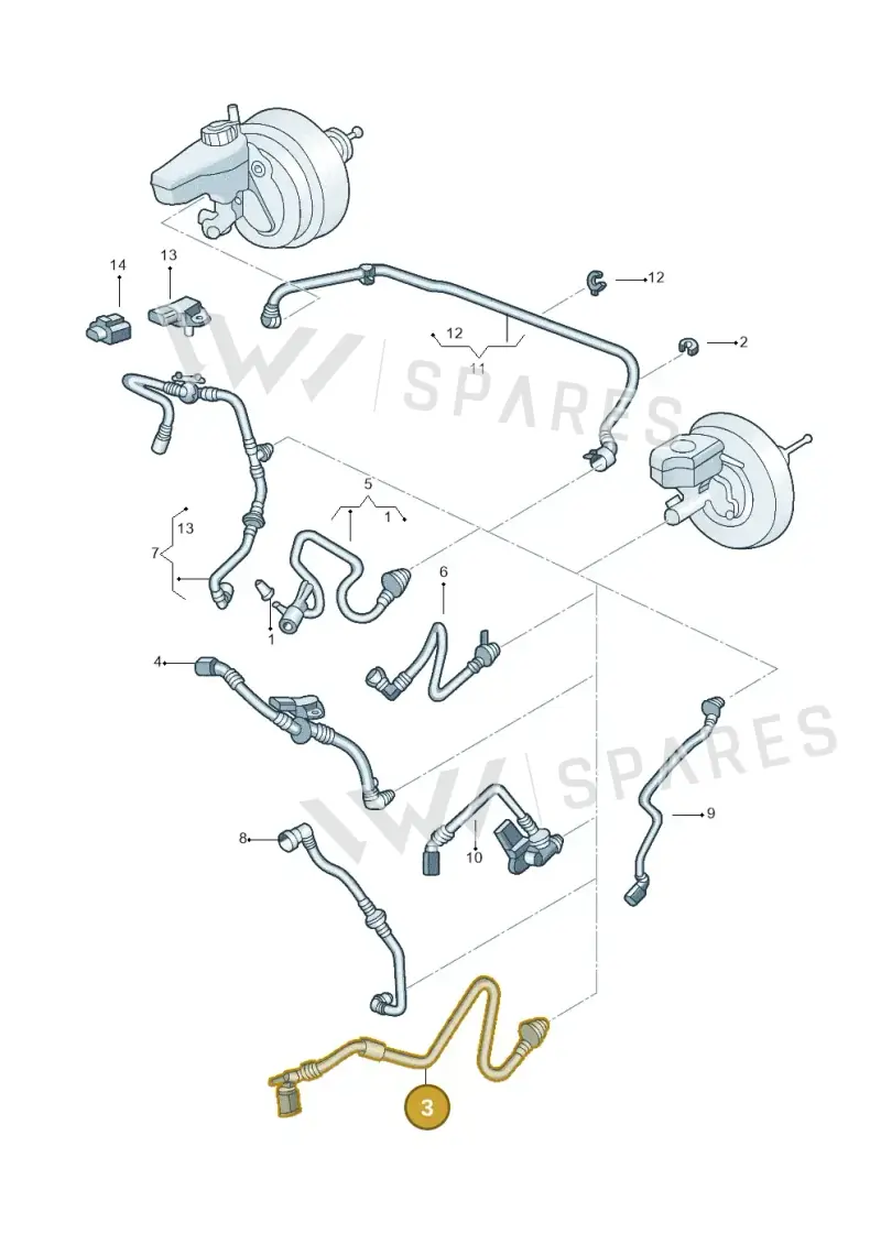 1K0612041HQ — Volkswagen Beetle (2016-2019) diagram 715611700, position 3