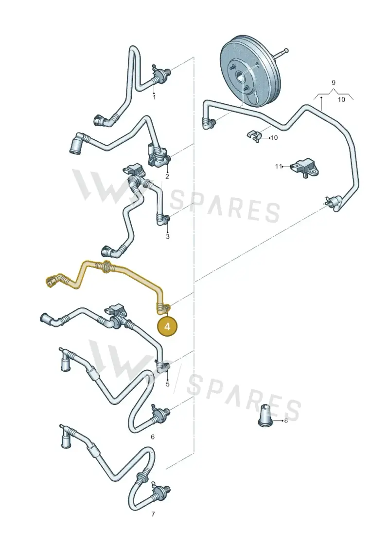 1K0612041JR — Volkswagen Touran 2.0 (2010-2015) diagram 694611750, position 4