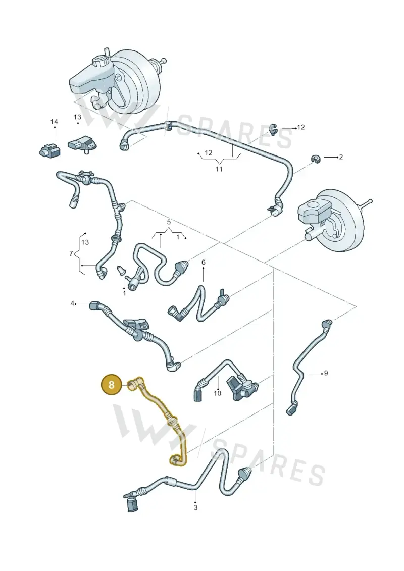 1K0612041JR — Volkswagen Beetle (2016-2019) diagram 715611700, position 8