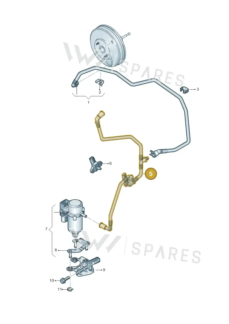 1K0612041KE — Volkswagen Touran 2.0 (2010-2015) diagram 694611770, position 5