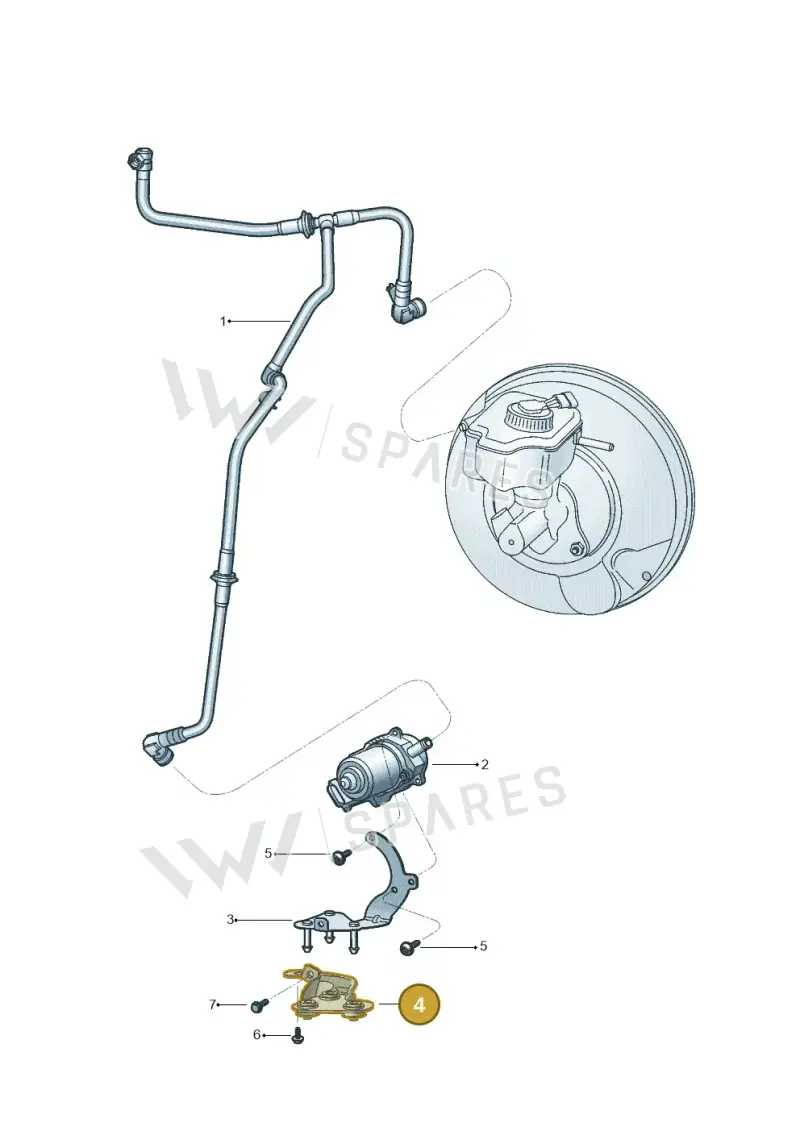 1K0612391E — Volkswagen Jetta 2.0 (2015-2015) diagram 880611700, position 4