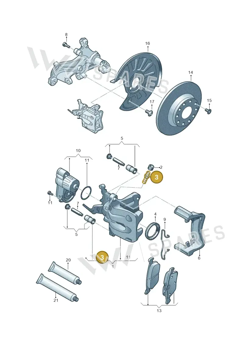 1K0615273B — Volkswagen Caddy Maxi Kombi (2020-2024) diagram 745615600, position 3
