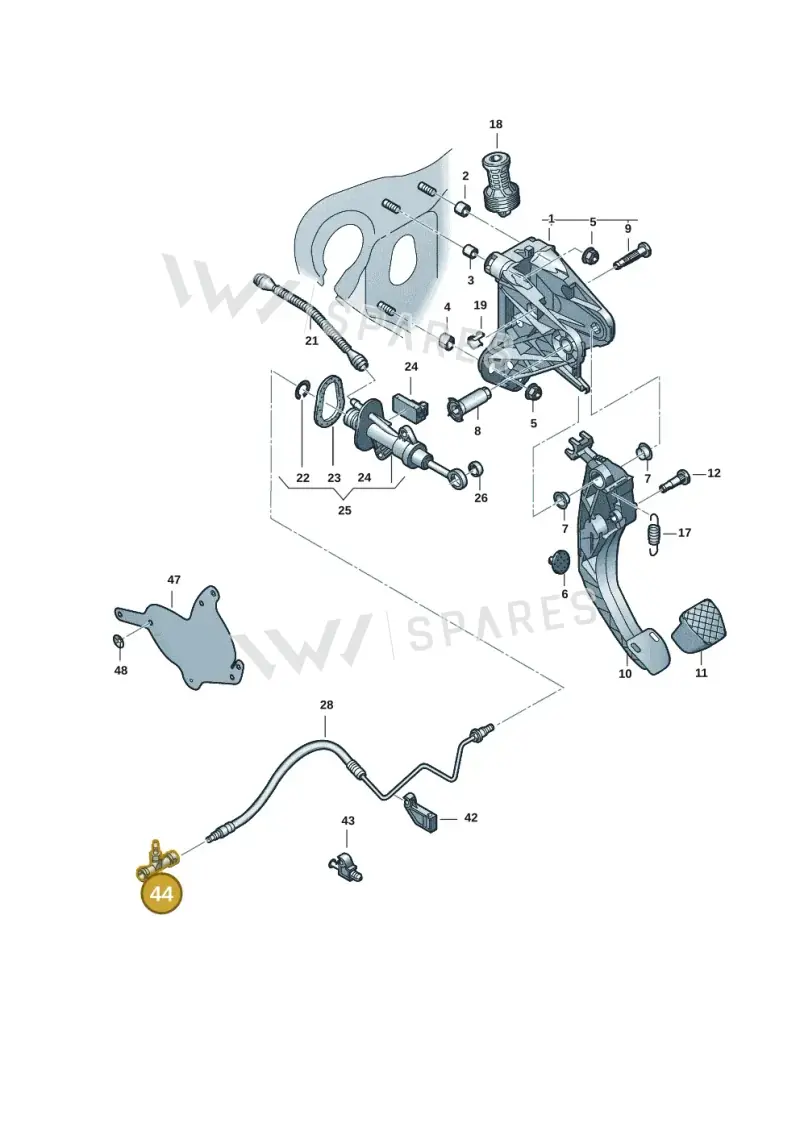 1K0721468D — Volkswagen Caddy Maxi Kombi (2020-2024) diagram 2ka721250, position 44