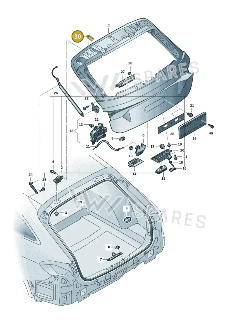 1K0803583B — Audi A5 Avant (2024-2025) diagram 8wk827000, position 30