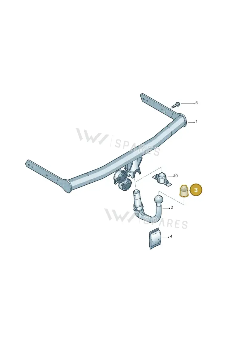 1K0803910 — Volkswagen T-Roc convertible 1.5 (2019-2024) diagram 253804500, position 3