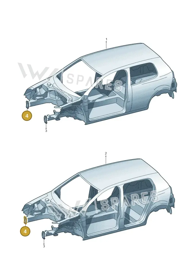 1K0804182B — Volkswagen Golf (2011-2013) diagram 420800000, position 4