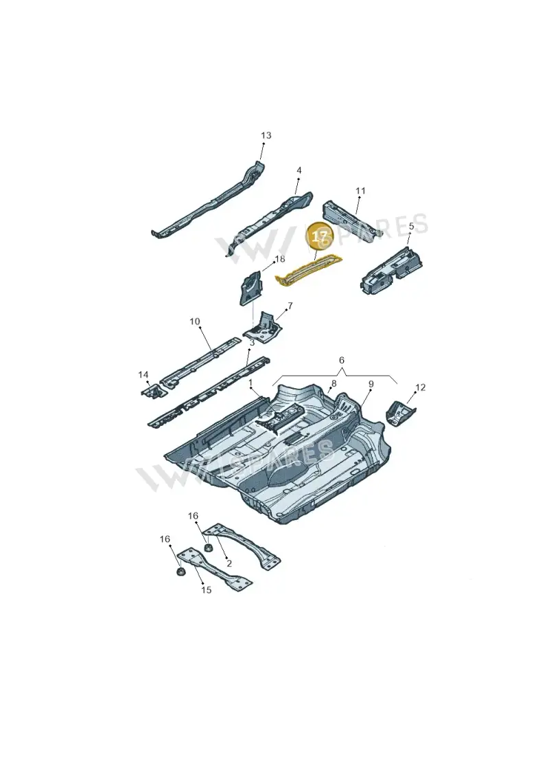 1K0804455 — Volkswagen Jetta (2008-2011) diagram 449803100, position 17