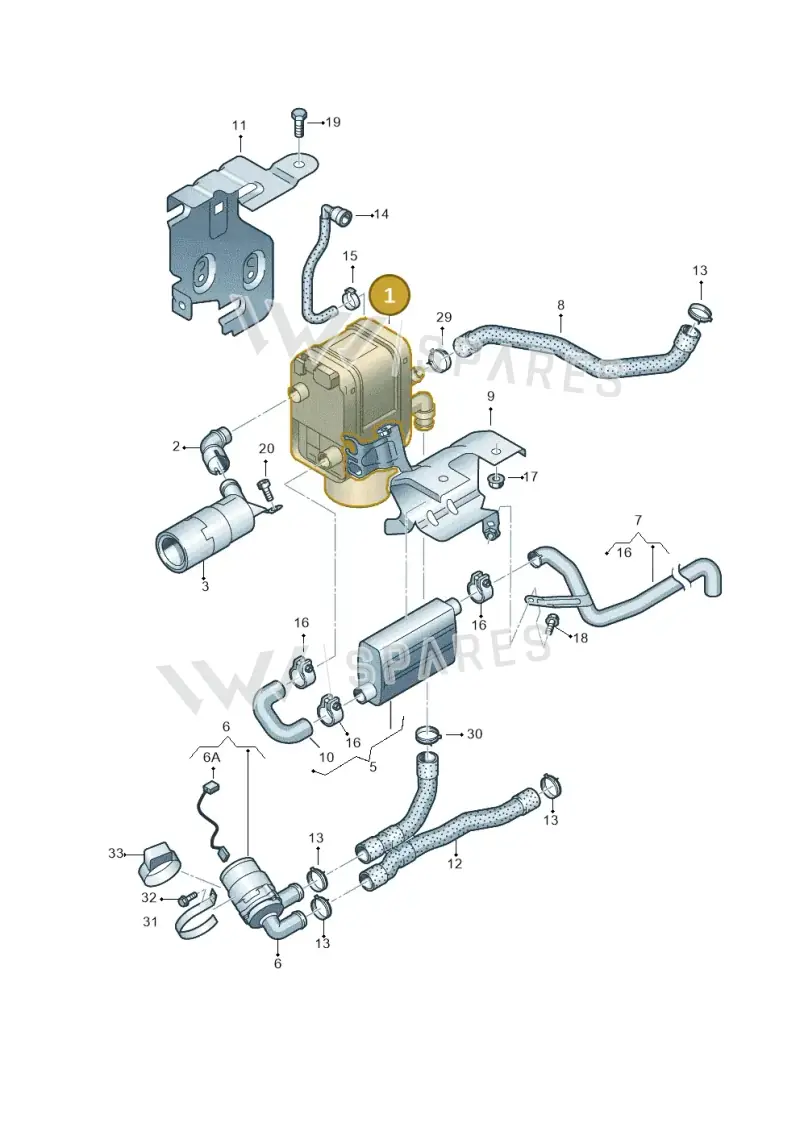 1K0815007BR — Volkswagen Caddy Maxi Kombi (2010-2015) diagram 690819700, position 1