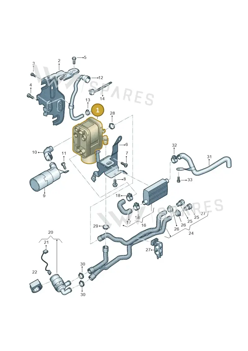 1K0815007BR — Volkswagen Caddy kombi (2015-2020) diagram 866819700, position 1