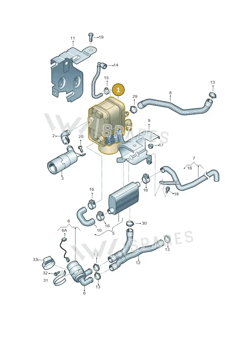 1K0815071AN — Volkswagen Caddy Maxi Kombi (2010-2015) diagram 690819700, position 1