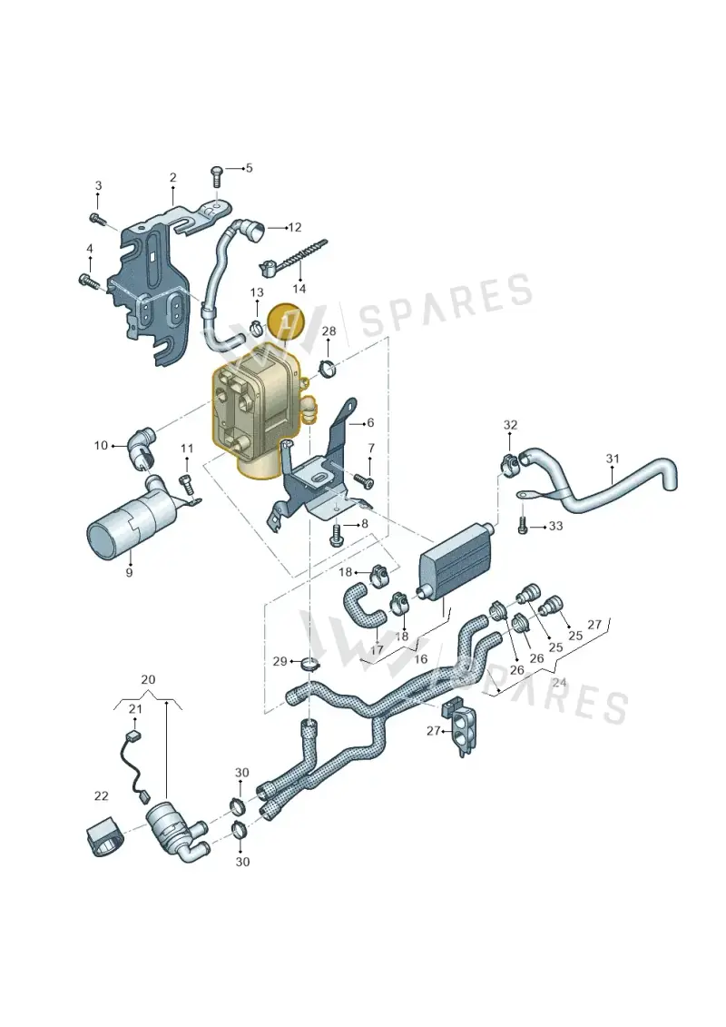 1K0815071AN — Volkswagen Caddy kombi (2015-2020) diagram 866819700, position 1