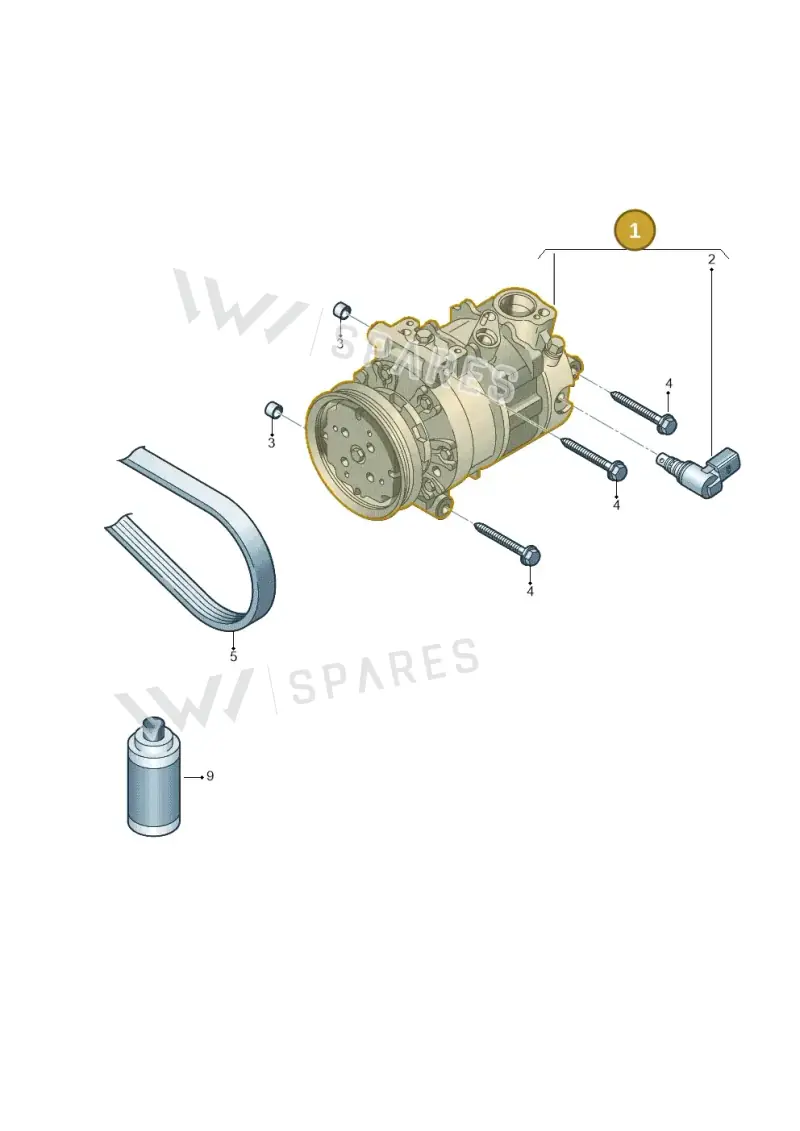 1K0820808H — Volkswagen New Passat (2015-2022) diagram 827260100, position 1