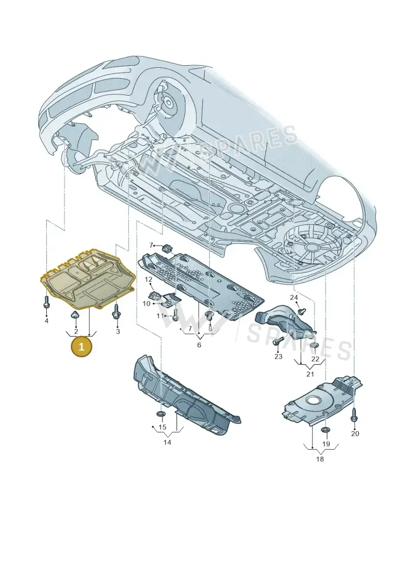 1K0825237K — Volkswagen Scirocco 2.0 (2014-2017) diagram 651825000, position 1