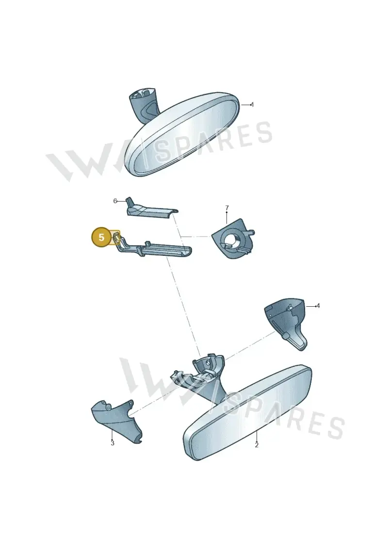 1K0857593A9B9 — Volkswagen Beetle (2016-2019) diagram 801857400, position 5