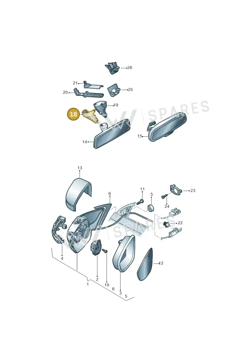 1K08585479B9 — Volkswagen Jetta (2014-2017) diagram 789857400, position 18