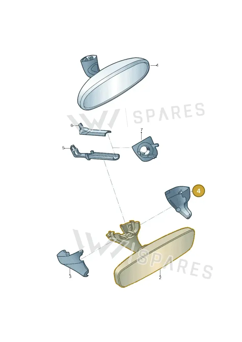 1K08585489B9 — Volkswagen Beetle (2016-2019) diagram 801857400, position 4