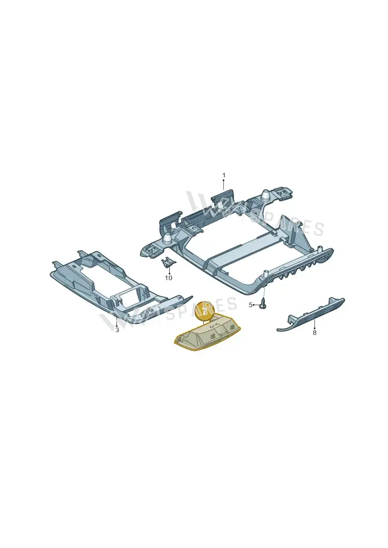 1K0868837ENX1 — Volkswagen Passat CC (2011-2016) diagram 460867500, position 7