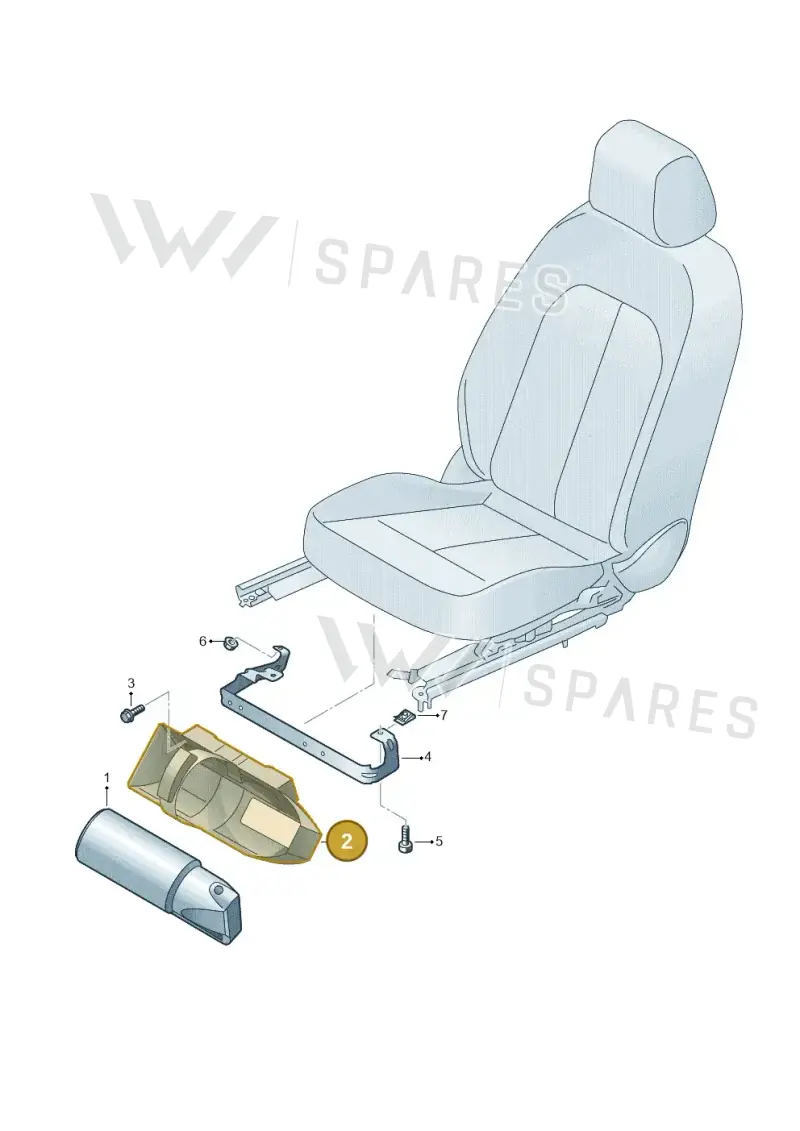 1K0882607A — Volkswagen Passat estate (2023-) diagram 596860100, position 2