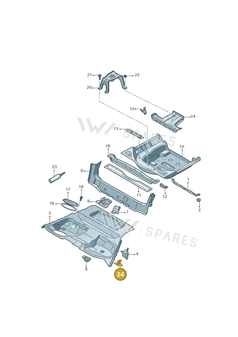 1K0885309A — Audi A4L 2.0 (2016-) diagram 216803050, position 24