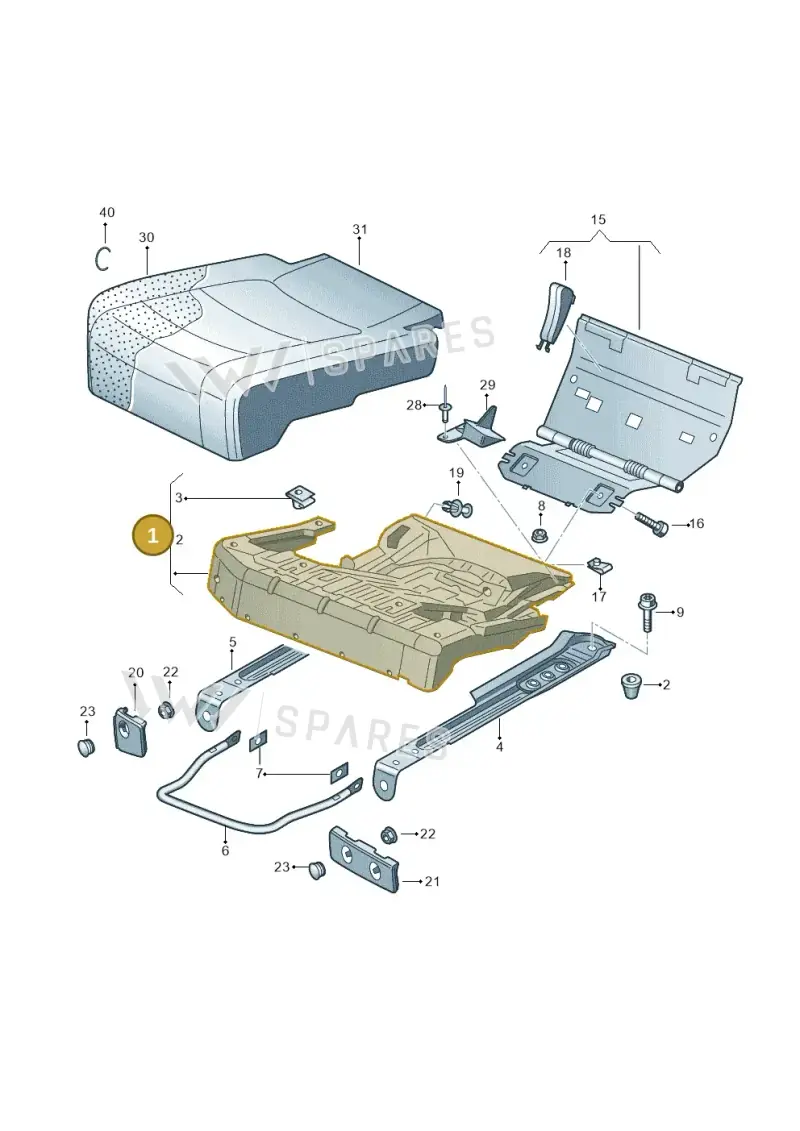 1K0885322H — SEAT Altea XL (2013-) diagram 459885200, position 1