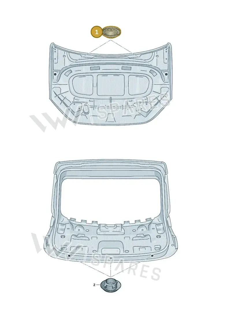 1K0899182 — Volkswagen Taigo (2021-2024) diagram 2f0803650, position 1