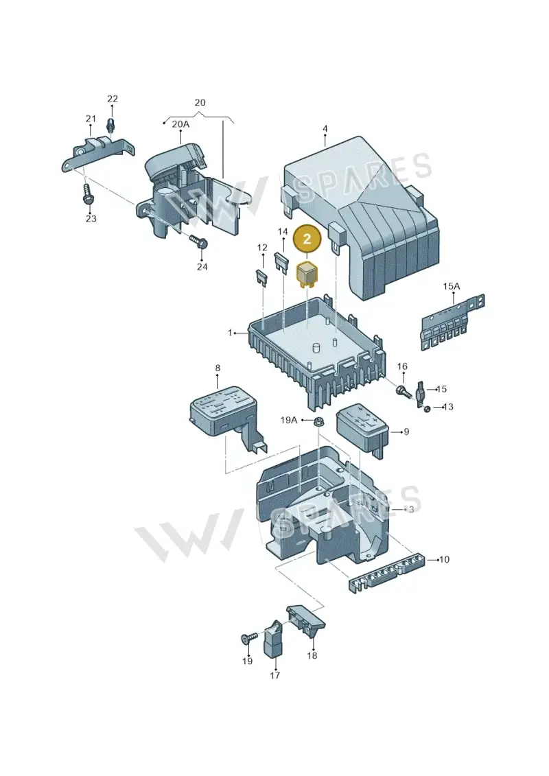 1K0906381 — Volkswagen Golf Plus (2011-2014) diagram 409937200, position 2