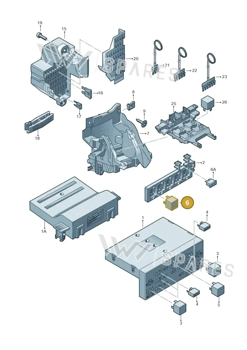 1K0906381 — Volkswagen Bora (2008-2016) diagram 420937000, position 6