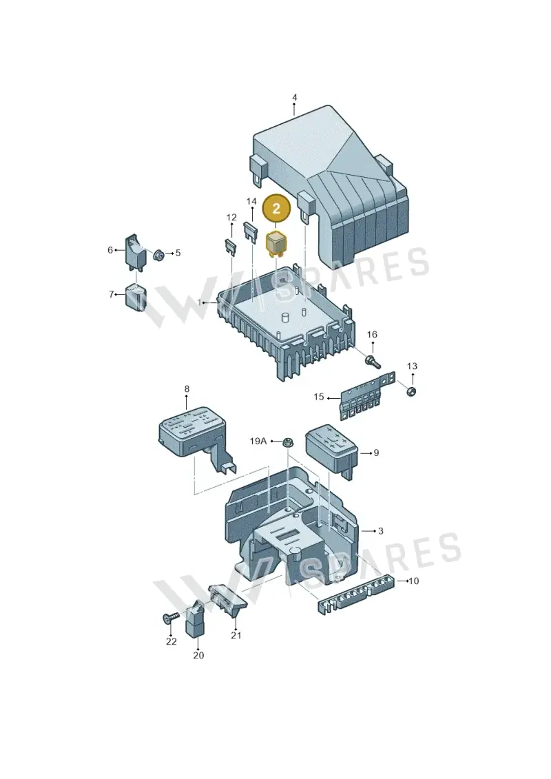 1K0906381 — Volkswagen Caddy kombi (2015-2020) diagram 694937200, position 2