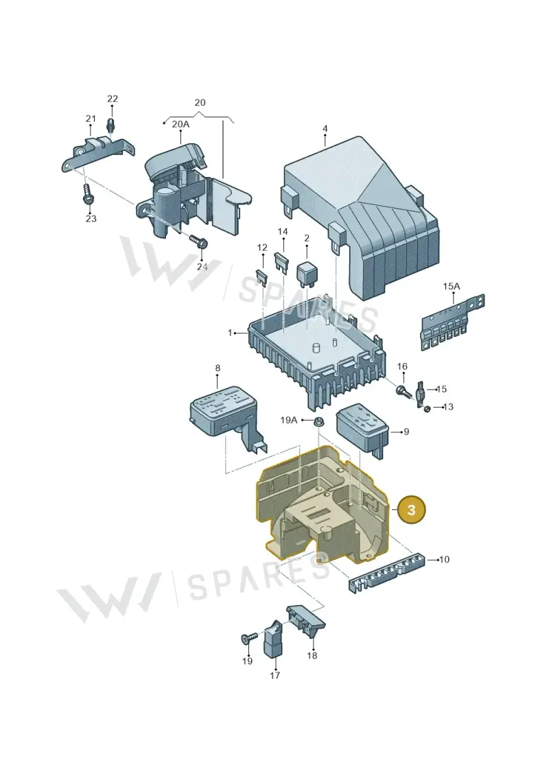 1K0907361C — Volkswagen Golf Plus (2011-2014) diagram 409937200, position 3