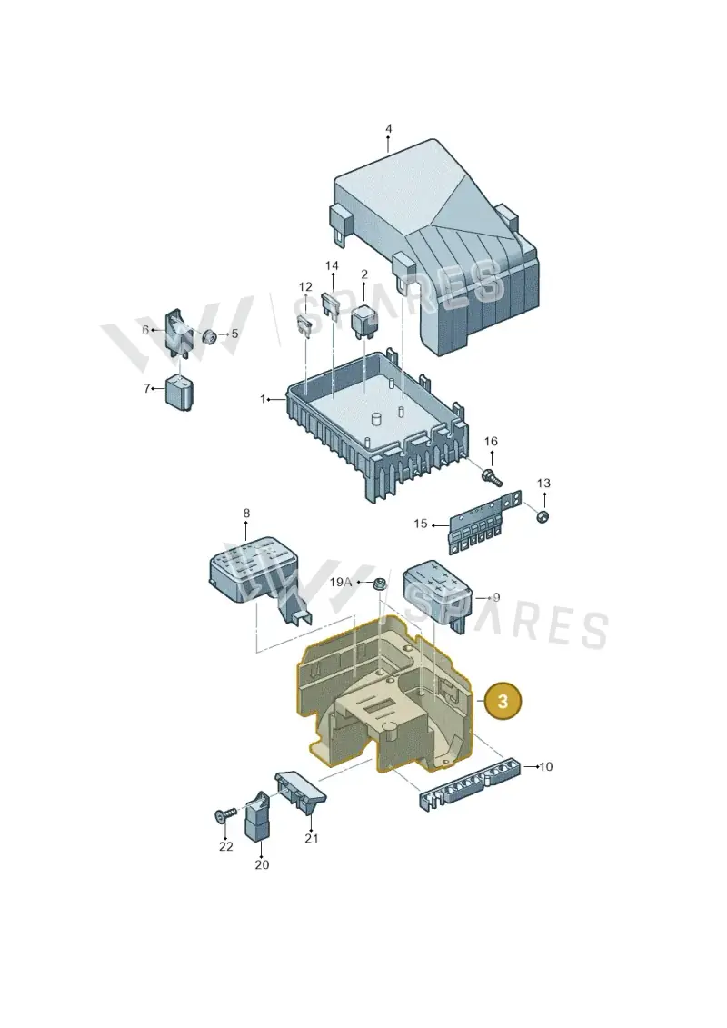 1K0907361C — Volkswagen Caddy kombi (2015-2020) diagram 694937200, position 3