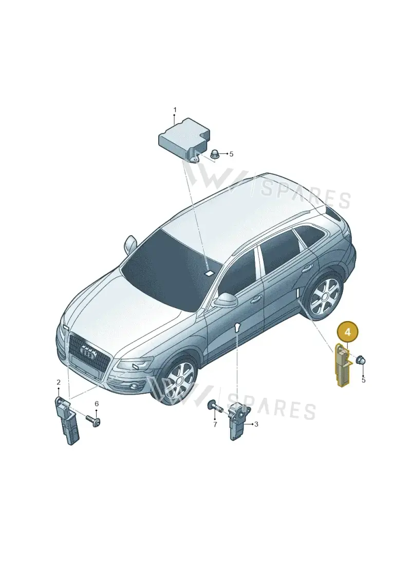 1K0909606C — Audi Q5 qu. 2.0 TDI (2012-2017) diagram 647959300, position 4