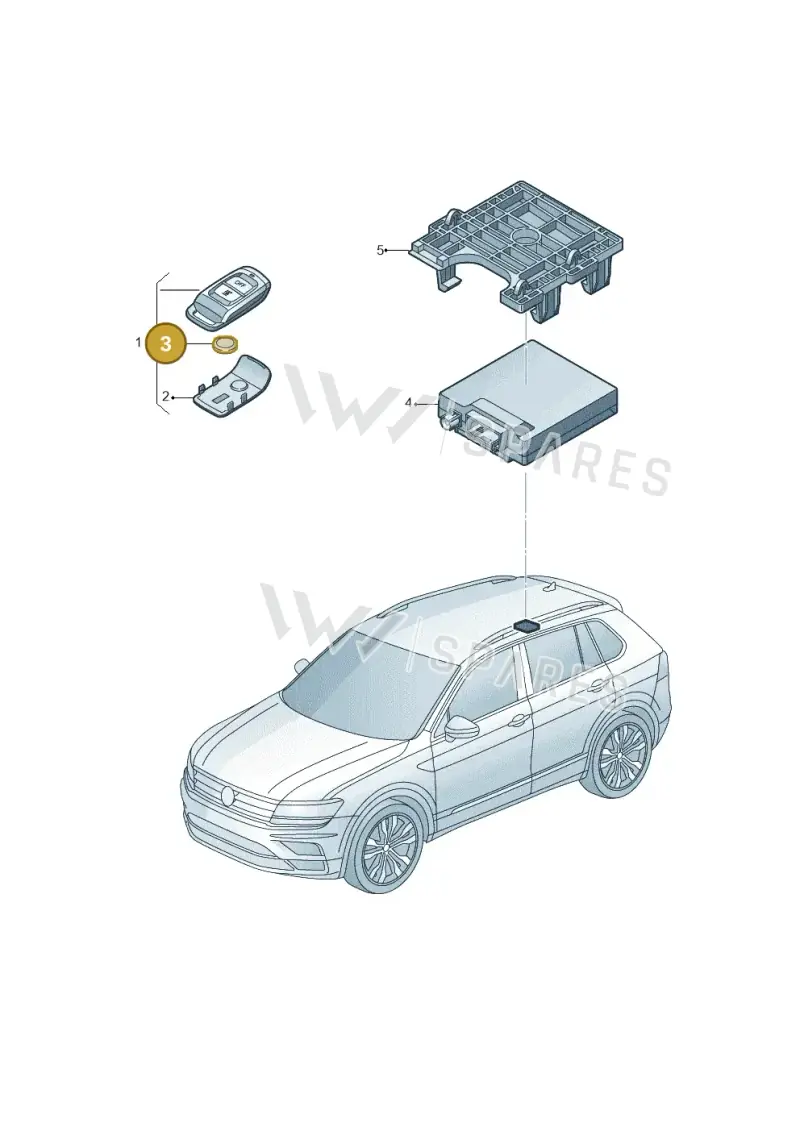 1K0915089 — Volkswagen Tiguan 2.0 4Motion (2016-2024) diagram 884963200, position 3