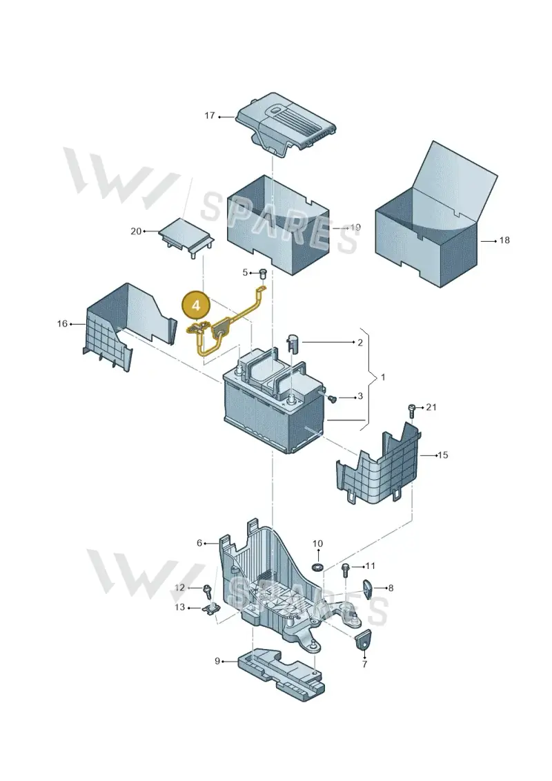 1K0915181L — Audi Q3 (2014-2019) diagram 728915000, position 4