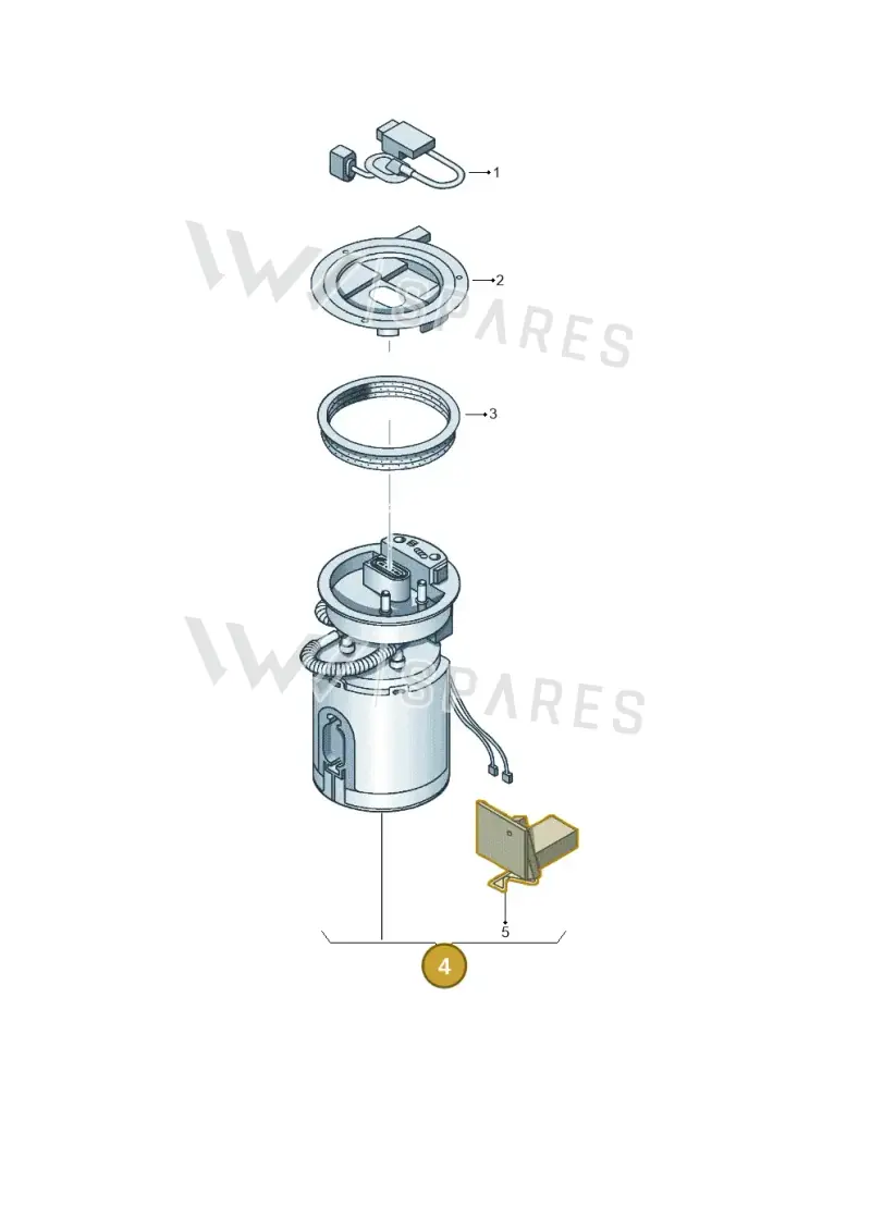 1K0919051DB — Volkswagen Beetle (2016-2019) diagram 692919300, position 4