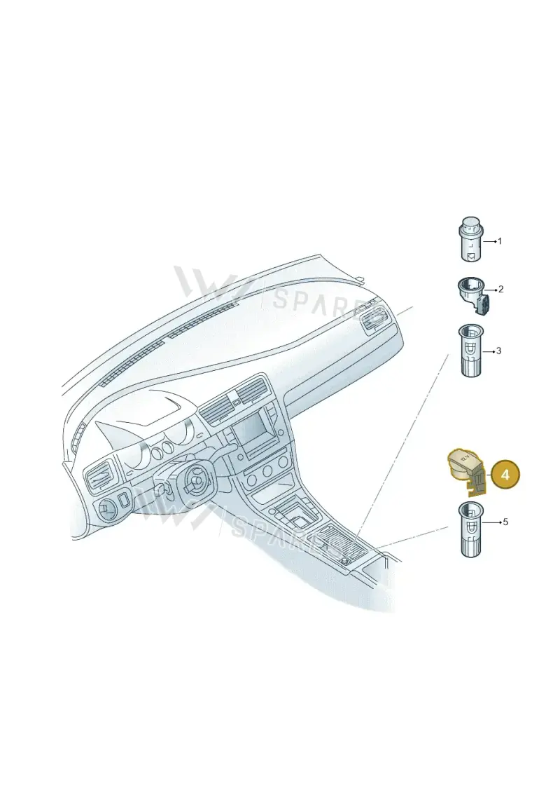 1K0919341J9B9 — Volkswagen Golf 2.0 (2016-2020) diagram 746919200, position 4