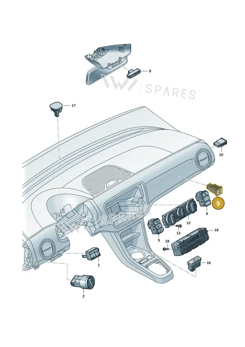 1K0927121BREH — SEAT Mii Electric (2020-2021) diagram 12s941500, position 9