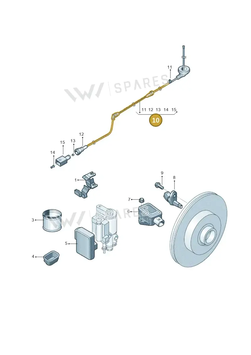 1K0927903AC — Skoda Yeti (2013-2017) diagram 767927000, position 10