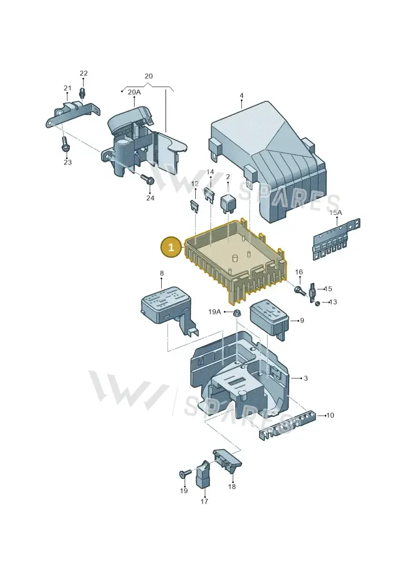 1K0937125D — Volkswagen Golf Plus (2011-2014) diagram 409937200, position 1