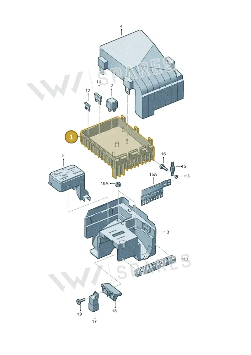 1K0937125D — Volkswagen Golf Cabriolet (2011-2016) diagram 718937200, position 1