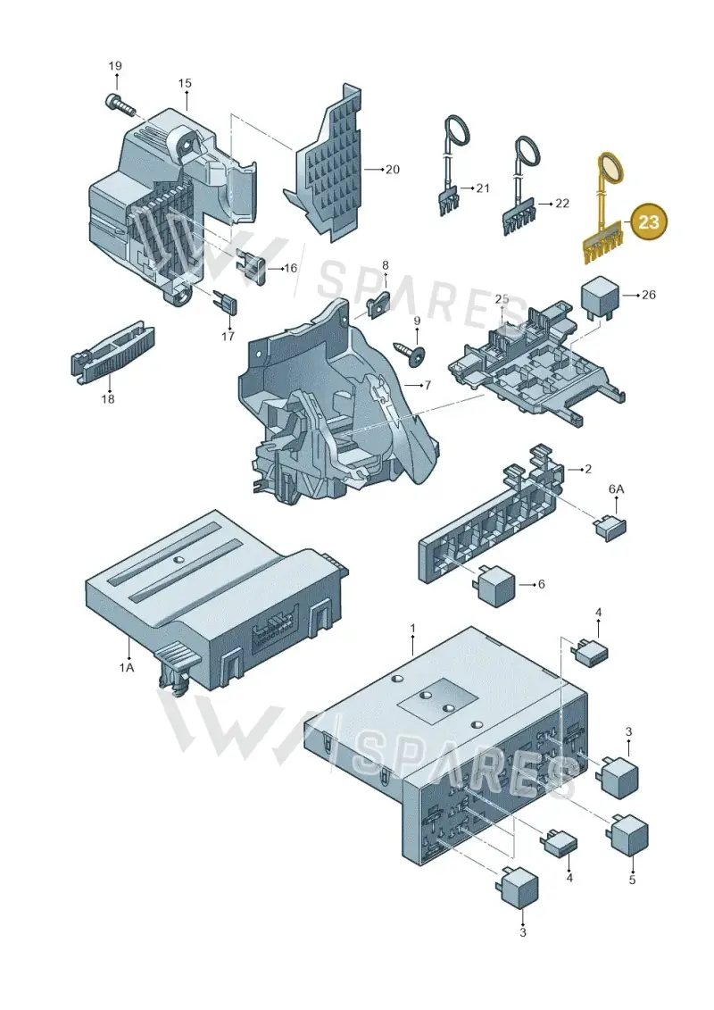 1K0937524E — Volkswagen Jetta variant (2009-2014) diagram 420937000, position 23