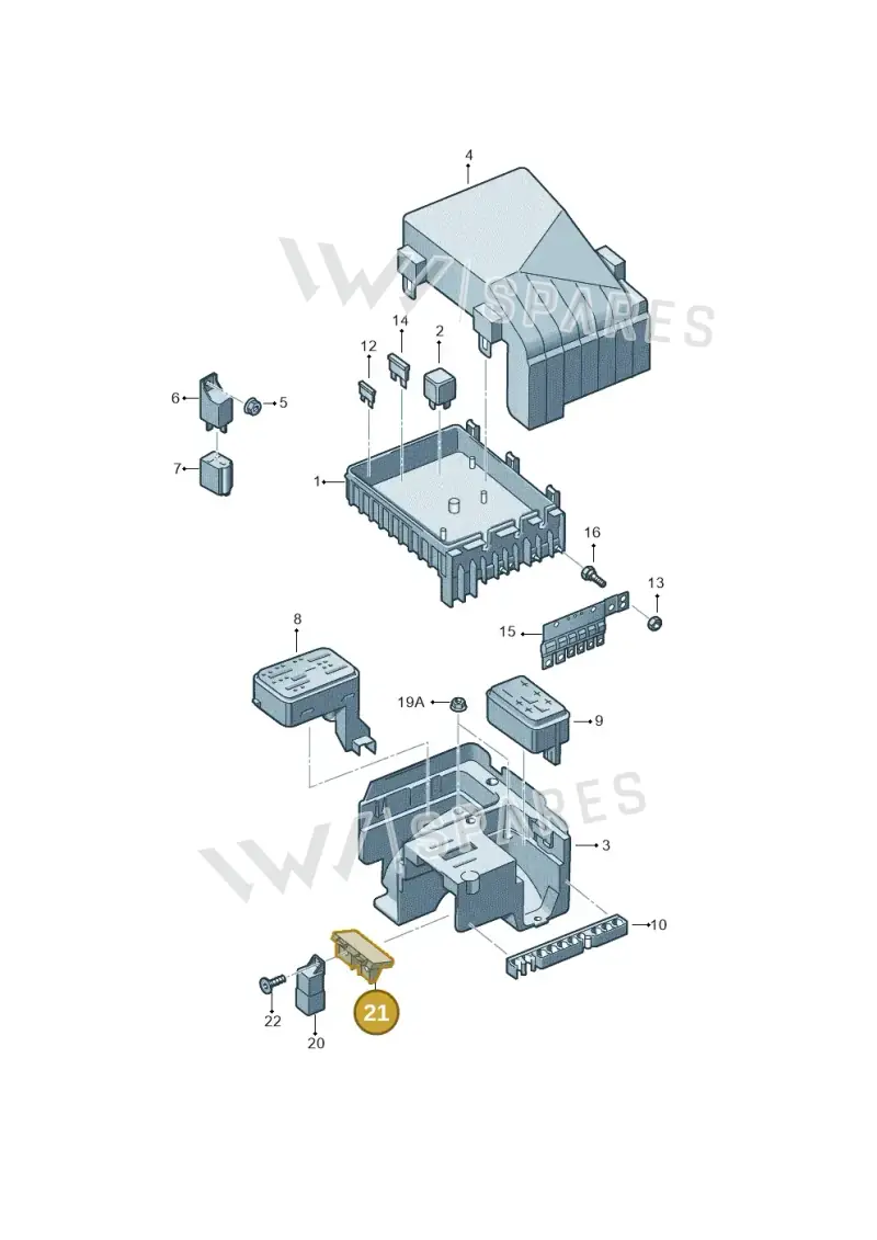 1K0937540C — Volkswagen Caddy kombi (2015-2020) diagram 694937200, position 21