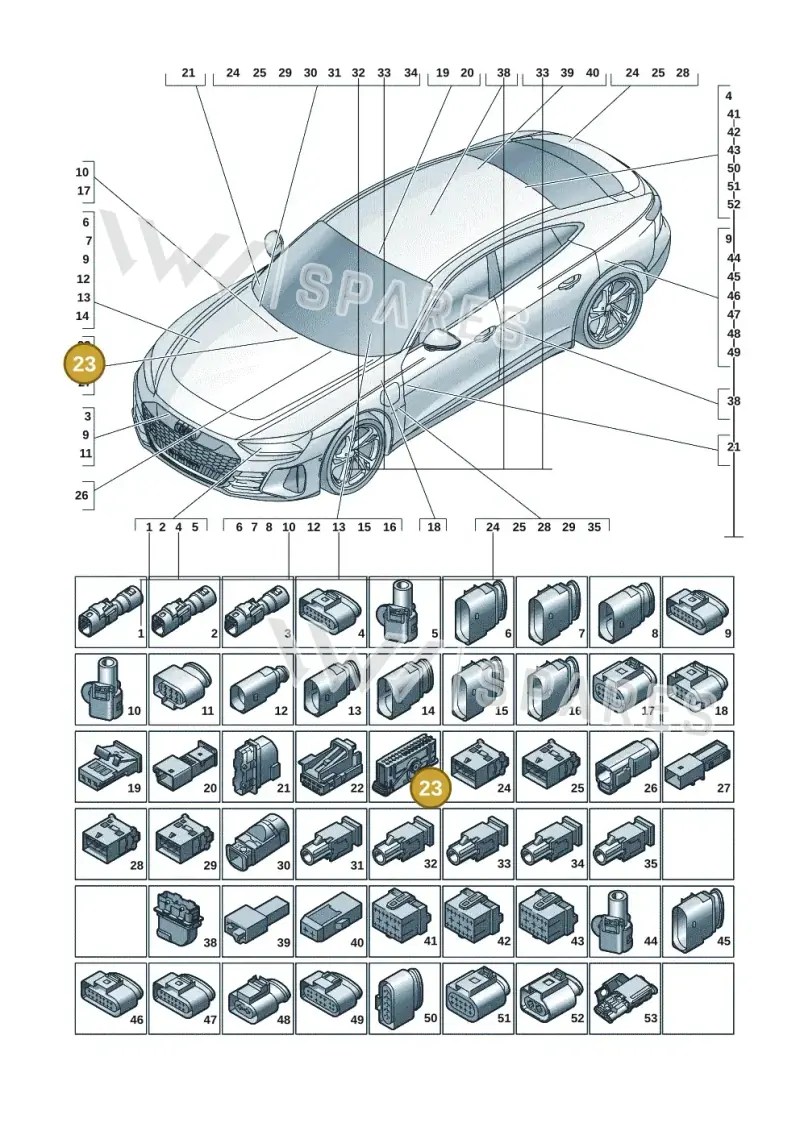 1K0937702C — Audi RS e-tron GT (2020-2025) diagram 4j1971820, position 23